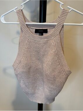 Forever 21 Knit Tank Top - Blush Beige